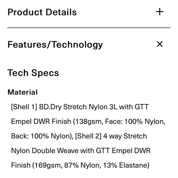 NWT Black Diamond Dawn Patrol Hybrid Pants Ski/Snowboard in Carbon/Gray Xsmall - Picture 15 of 15